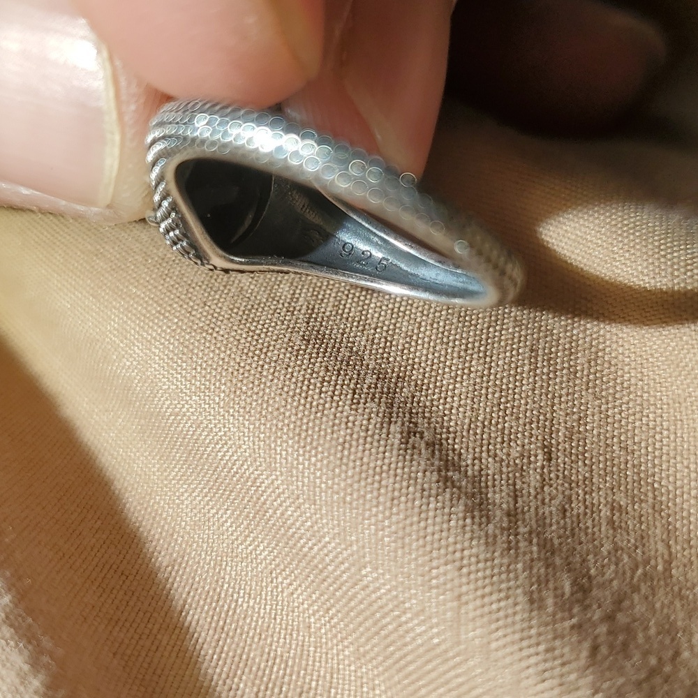 STERLING SILVER DRAGON RING - Picture 7 of 7